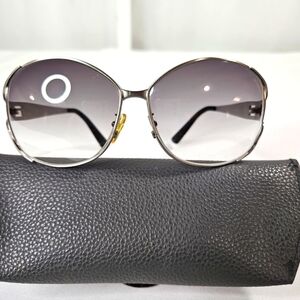 Fendi Women's Oversized Silver Metal Sunglasses